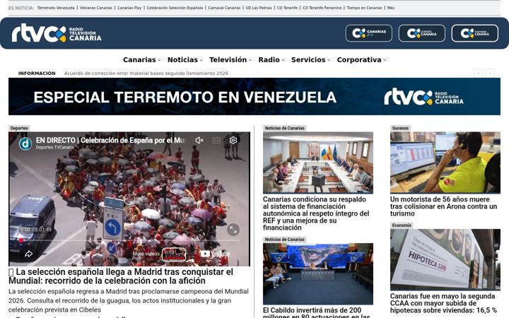 Screenshot of rtvc.es