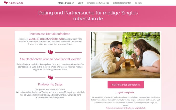 Screenshot of rubensfan.de
