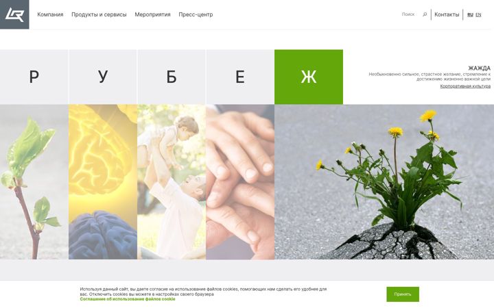 Screenshot of rubezh.ru