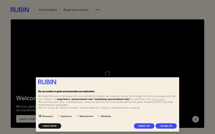 Screenshot von rubinmuseum.org