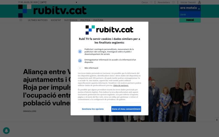 Screenshot of rubitv.cat