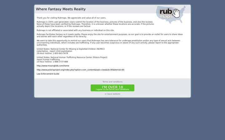 Screenshot of rubmaps.ch