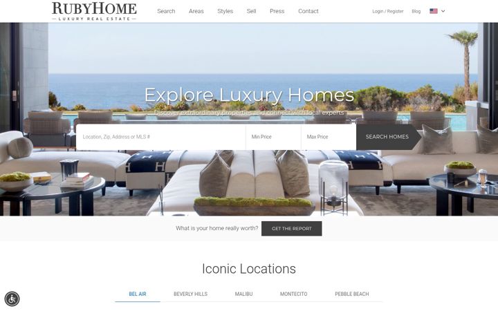 Screenshot of rubyhome.com