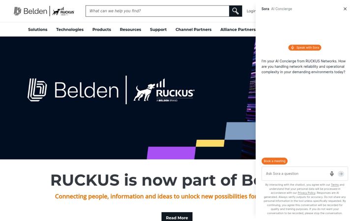 Ekrano kopija ruckuswireless.com