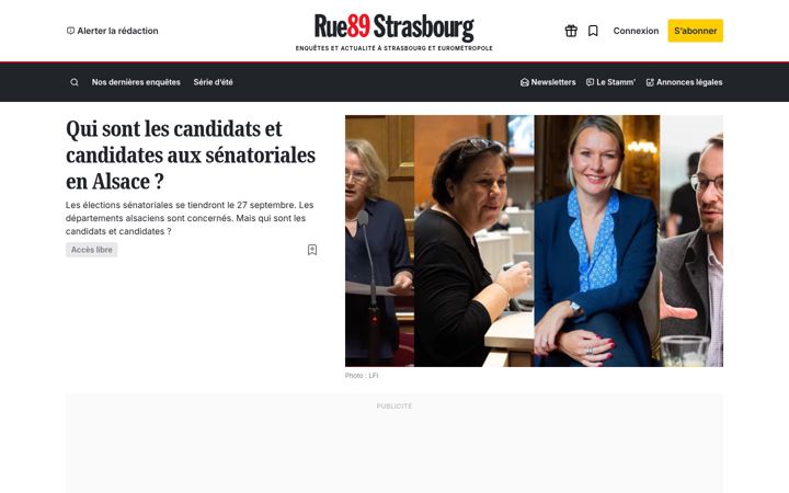 Screenshot of rue89strasbourg.com