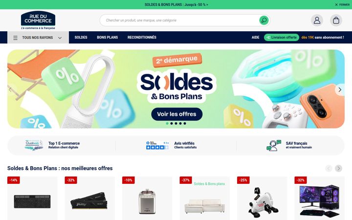 Skærmbillede af rueducommerce.fr