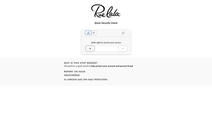 Screenshot of ruelala.com