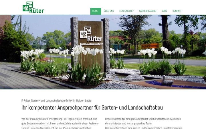 Screenshot of rueter-landschaftsbau.de