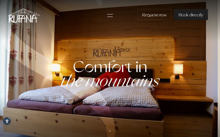 Screenshot of rufanalodge.at