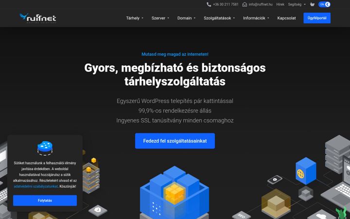 Screenshot of ruffnet.hu