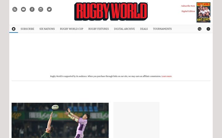 Screenshot von rugbyworld.com