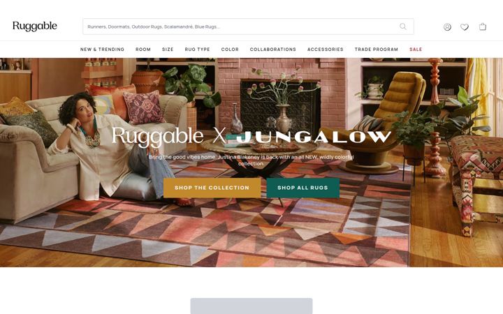 Screenshot of ruggable.com