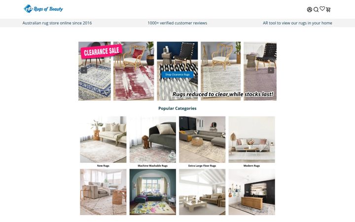 Screenshot of rugsofbeauty.com.au