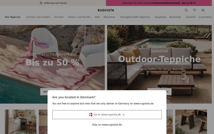 Screenshot of rugvista.de