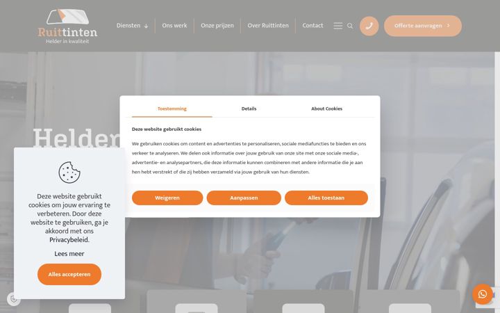 Screenshot of ruittinten.nl