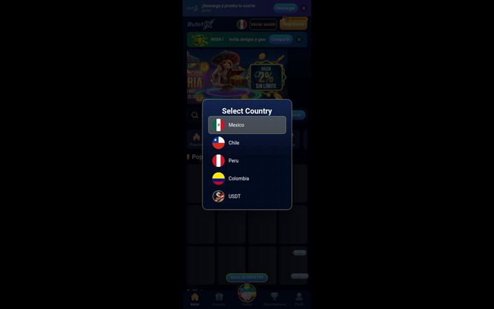 Screenshot von ruletix.mx