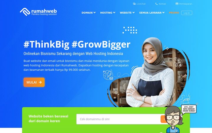 Screenshot ta' rumahweb.com