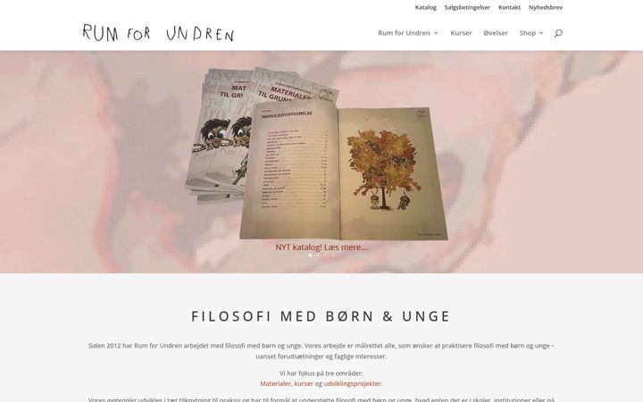 Screenshot of rumforundren.dk