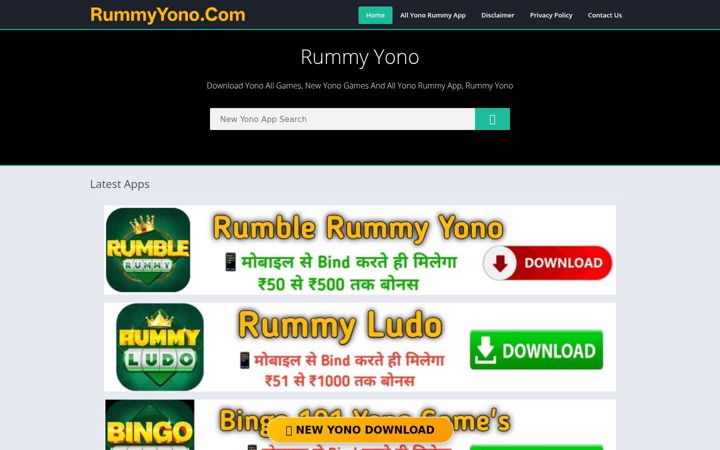 Képernyőkép: rummyyono.com