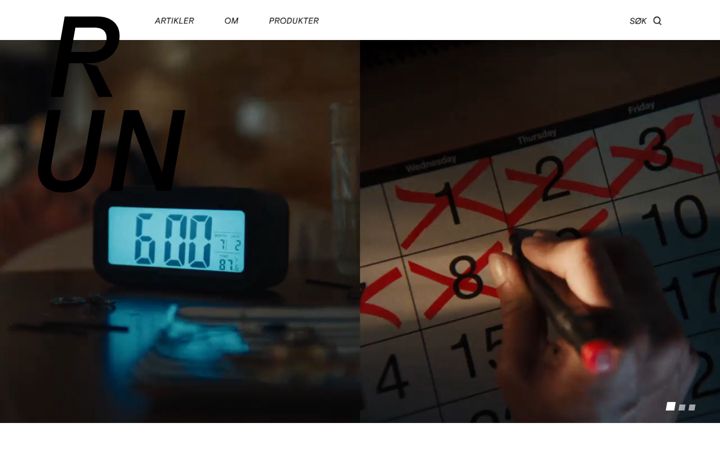 Screenshot of run.no
