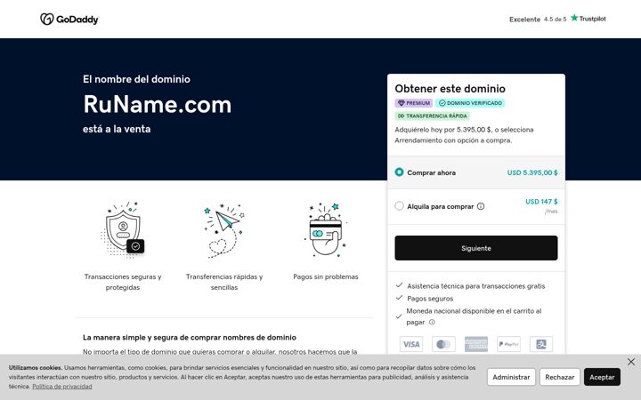 Screenshot of runame.com