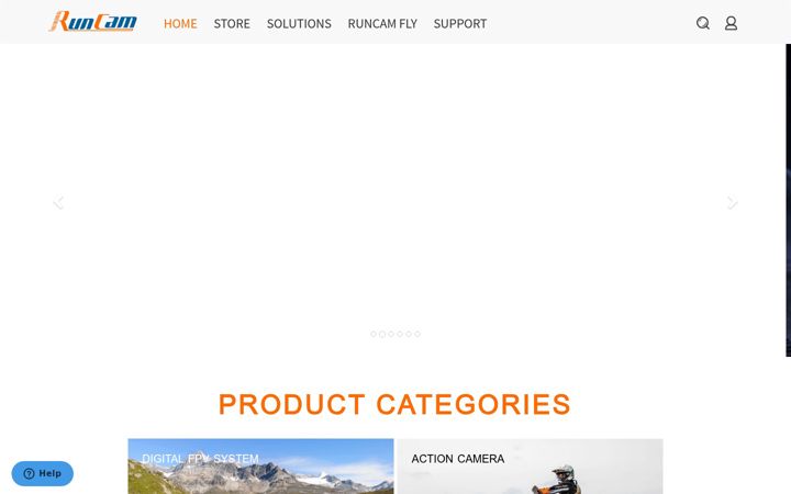 Screenshot ta' runcam.com