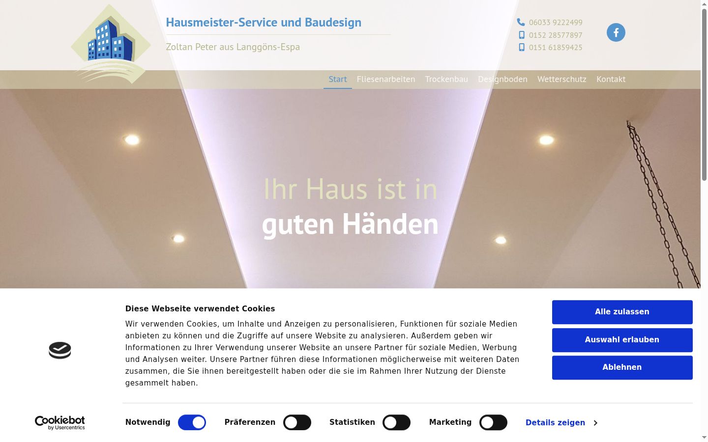 Screenshot tal-banner tal-kunsens muri qabel kwalunkwe interazzjoni