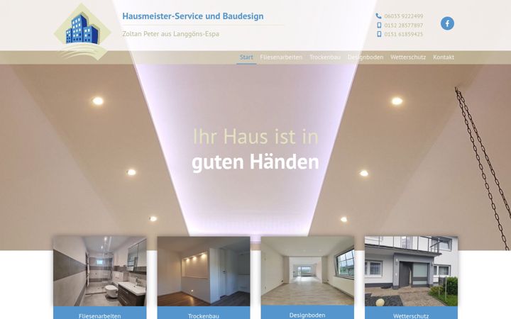 Screenshot of rundumshaus-peter.de