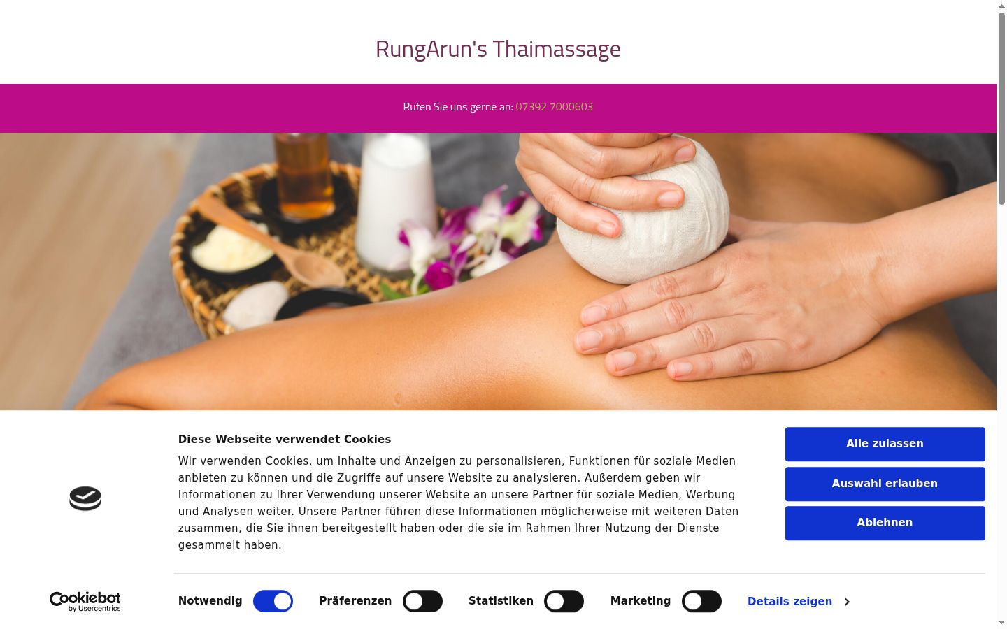 Screenshot tal-banner tal-kunsens muri qabel kwalunkwe interazzjoni