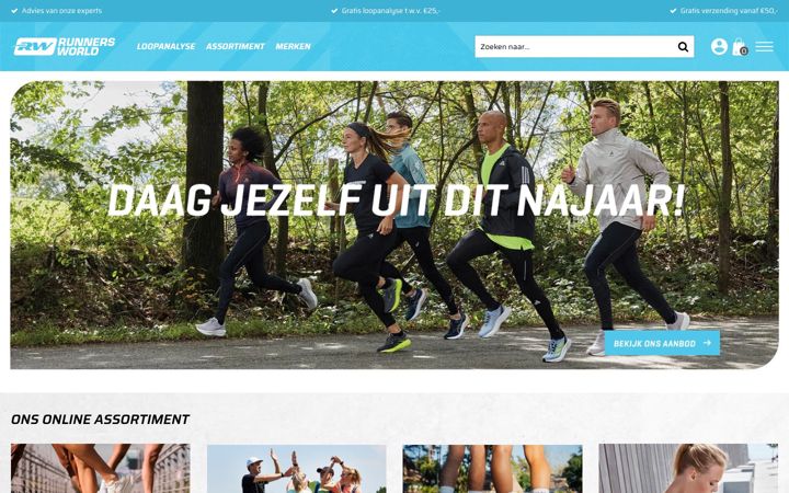 Skærmbillede af runnersworldtwente.nl