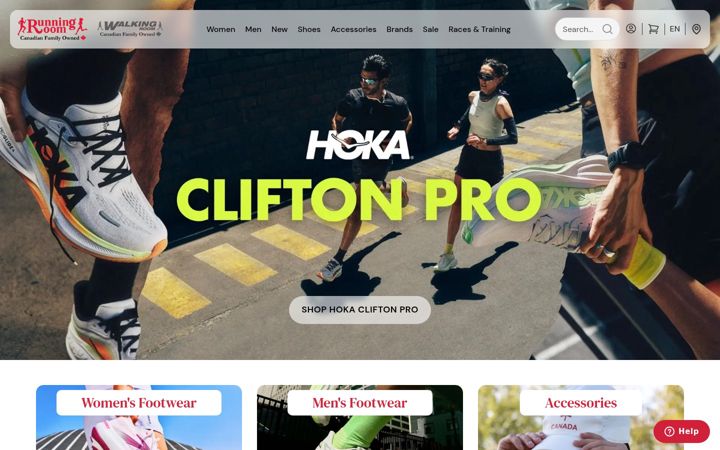Screenshot of runningroom.com