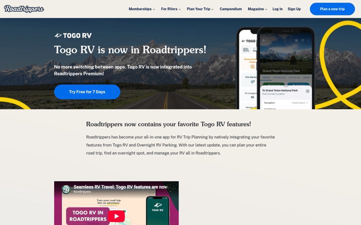 Screenshot of runswithtogo.com