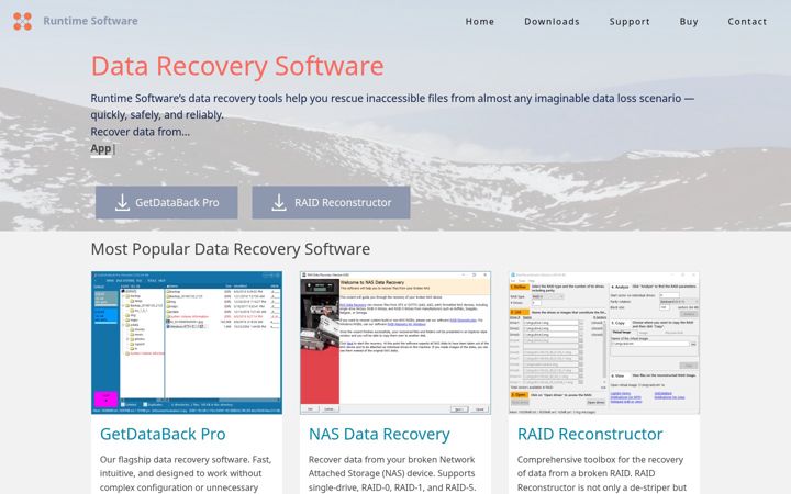 Screenshot of runtime.org