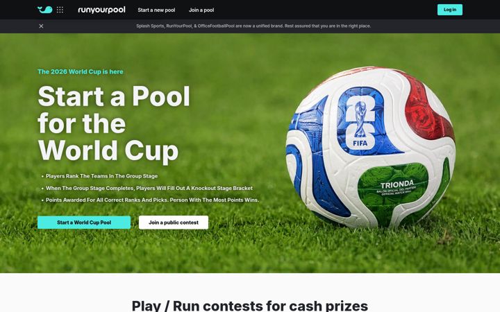 Képernyőkép: runyourpool.com