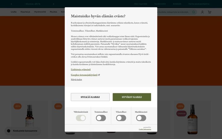 Screenshot of ruohonjuuri.fi