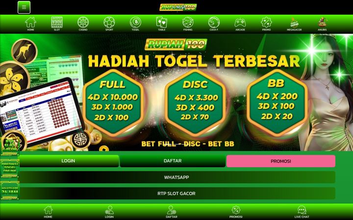 Screenshot of rupiah100bonus.site