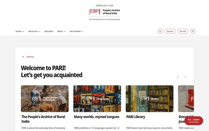 Screenshot of ruralindiaonline.org