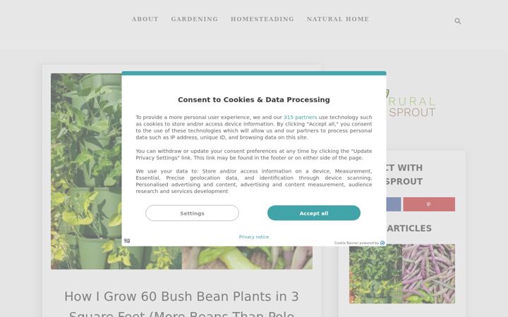 Screenshot of ruralsprout.com