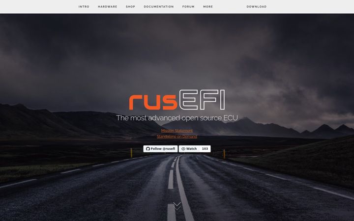 Screenshot of rusefi.com