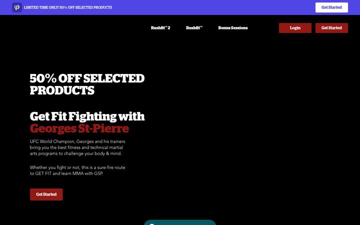 Zrzut ekranu rushfit.com
