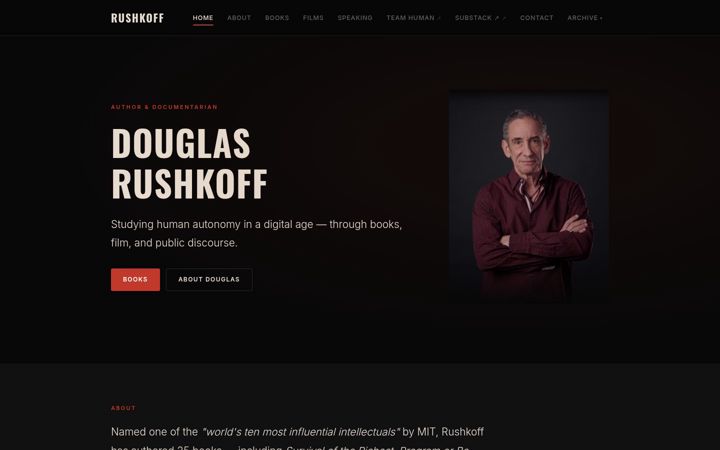 Ekrānuzņēmums no rushkoff.com