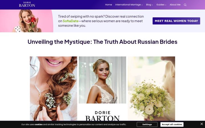 Screenshot of russbrides.net