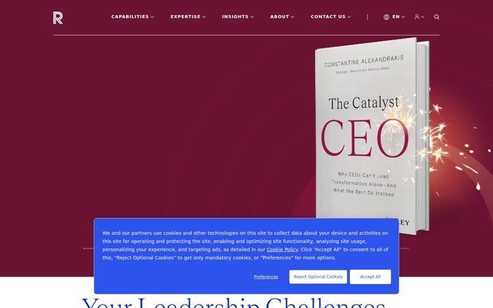 Screenshot of russellreynolds.com