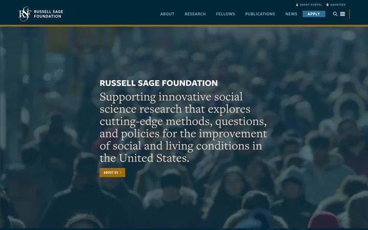 Screenshot of russellsage.org