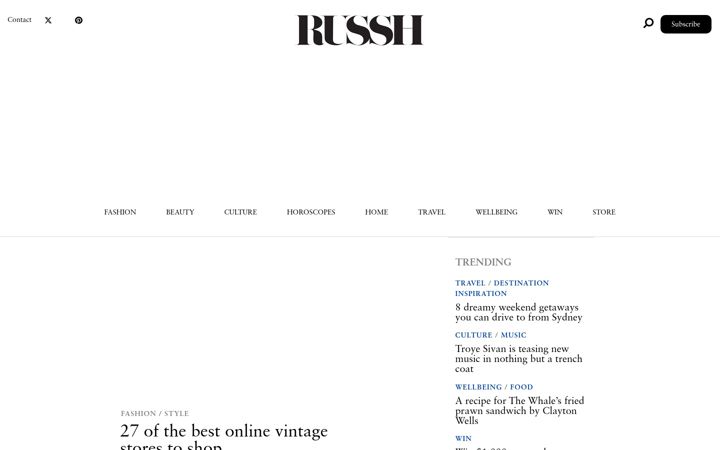 Screenshot of russh.com