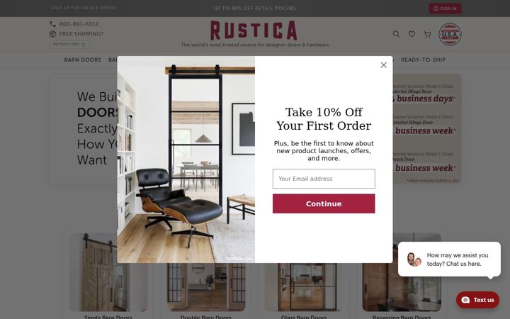 Screenshot of rustica.com