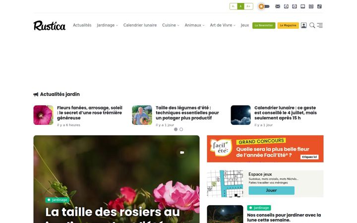 Screenshot of rustica.fr