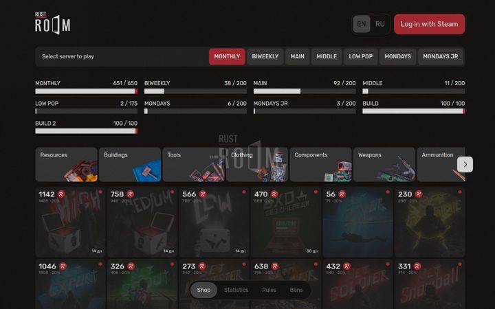 Screenshot of rustroom.gg