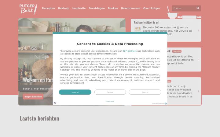 Screenshot of rutgerbakt.nl