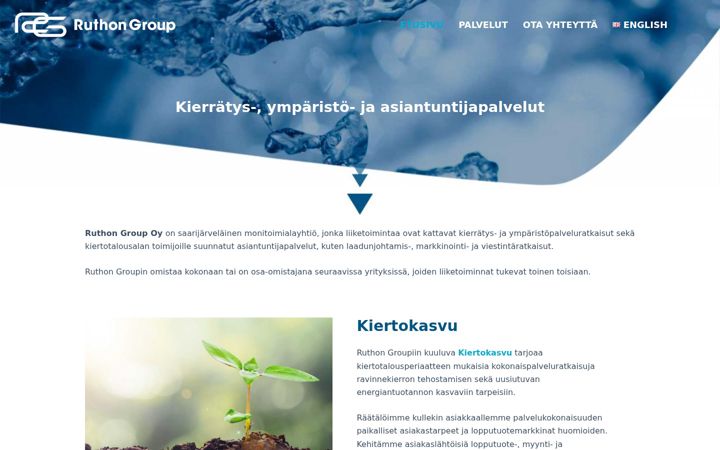 Ekrano kopija ruthon.fi